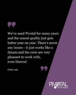 We love building great relationships with clients like Chris Lee and the @chesterfolkfestival team.
See you next year!
#clientfeedback #avsupplier #festivalav #avchester #eventav