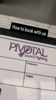 Tell us more about your event and let's get started with your AV! 

#pivotalsoundandlighting #howtobook #avhirewrexham #avhire